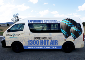Mini Bus Signage for Hot Air Balloon Company | Signage Design by ecorokerz