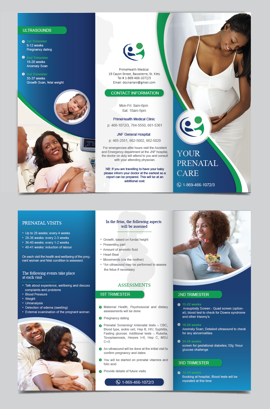 Diseño de Brochure por alex989 para PrimeHealth Medical | Diseño #19446261