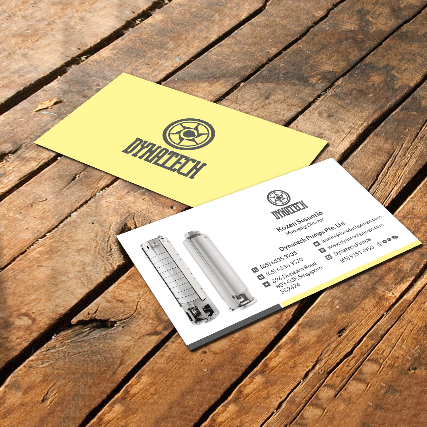 Visitenkarten-Design von debdesign für Dynatech Pumps | Design #19448184