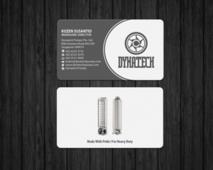 Visitenkarten-Design von Brand aid für Dynatech Pumps | Design: #19455303