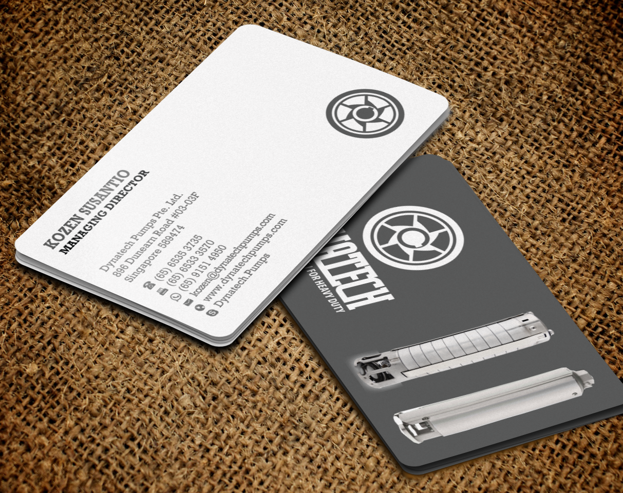 Business Card Design by Brand aid for Dynatech Pumps | Design #19456439