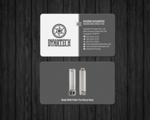 Visitenkarten-Design von Brand aid für Dynatech Pumps | Design: #19456448