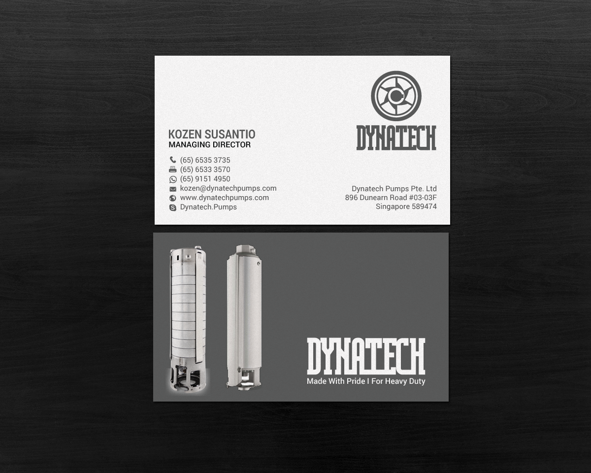 Visitenkarten-Design von chandrayaan.creative für Dynatech Pumps | Design #19455211