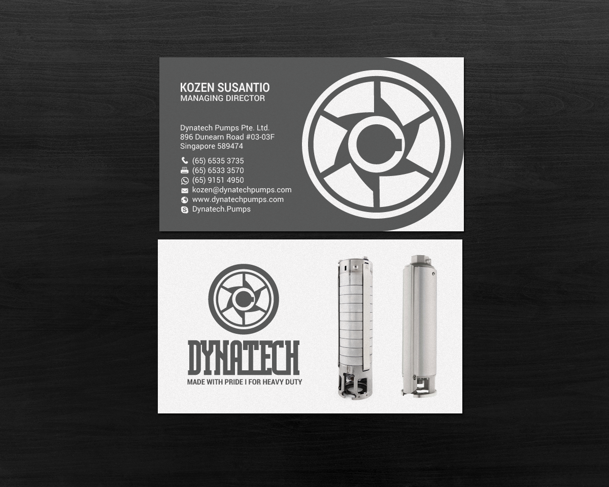 Visitenkarten-Design von chandrayaan.creative für Dynatech Pumps | Design #19455217