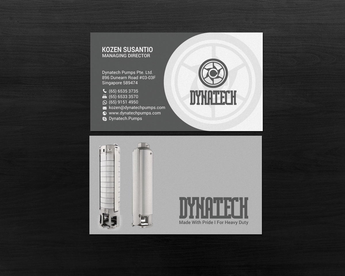 Visitenkarten-Design von chandrayaan.creative für Dynatech Pumps | Design #19455218