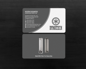 Visitenkarten-Design von chandrayaan.creative für Dynatech Pumps | Design: #19456466