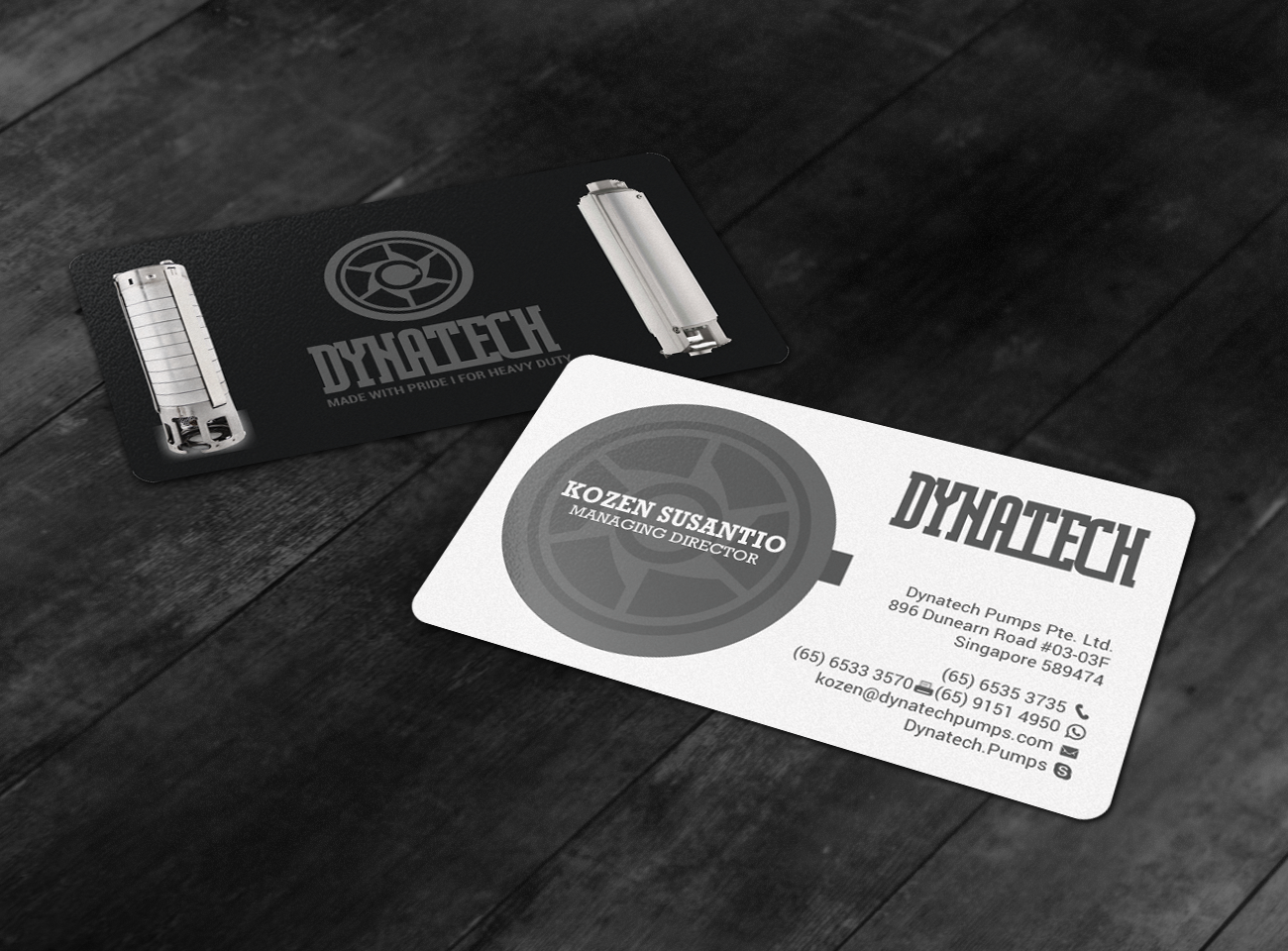 Visitenkarten-Design von chandrayaan.creative für Dynatech Pumps | Design #19456469