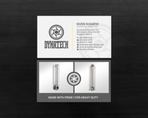 Visitenkarten-Design von chandrayaan.creative für Dynatech Pumps | Design: #19458789