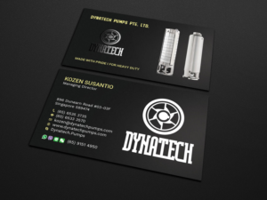 Visitenkarten-Design von Tripti Ranjan Gain für Dynatech Pumps | Design: #19448676