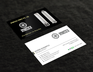 Visitenkarten-Design von Tripti Ranjan Gain für Dynatech Pumps | Design: #19448682