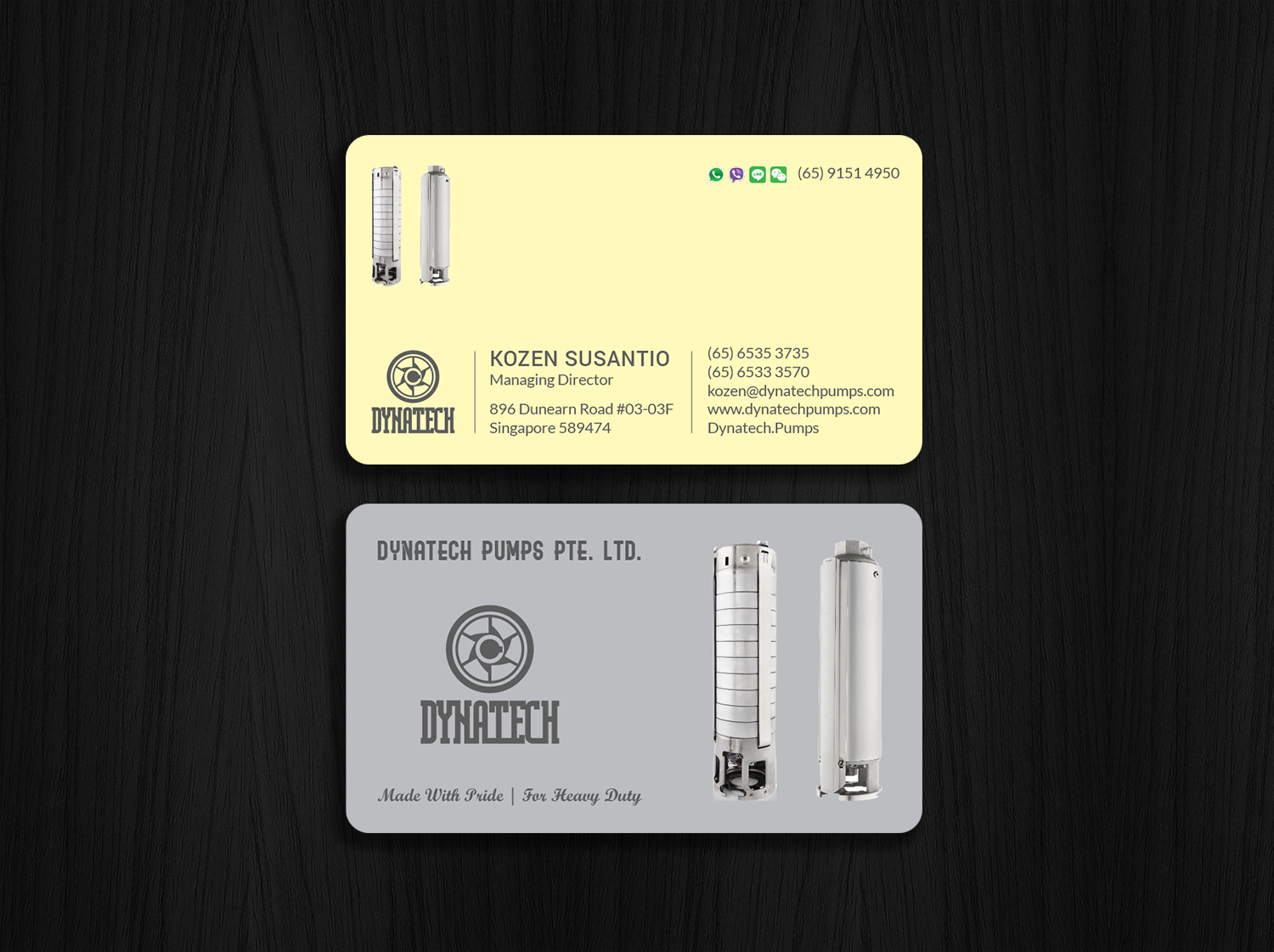 Design de Carte de Visite par Tripti Ranjan Gain pour Dynatech Pumps | Design #19457099