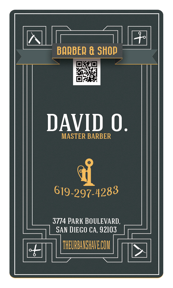 Business Card Design by Hendrik for The Urban Shave | Design #3030786