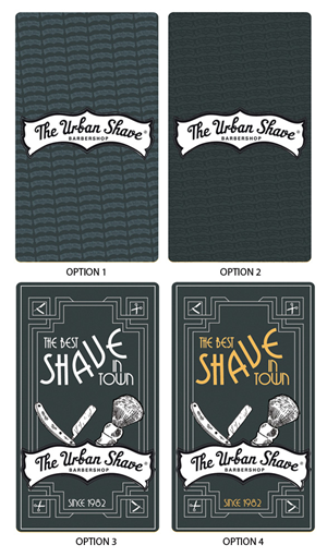 The Urban Shave biz card design | Design de Carte de Visite par Hendrik