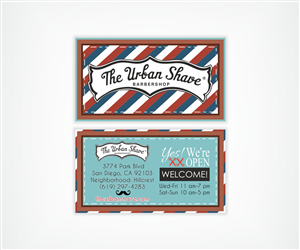 Business Card Design by Gintale for The Urban Shave | Design: #2908822