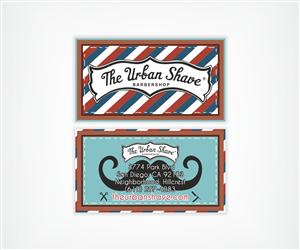 Business Card Design by Gintale for The Urban Shave | Design: #2916532