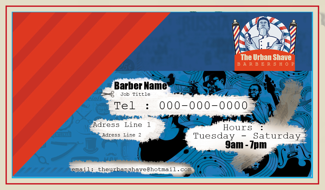 Business Card Design by CronicMedia for The Urban Shave | Design #2883921