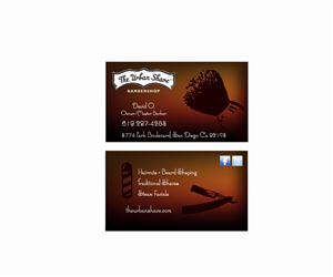 The Urban Shave biz card design | Design de Carte de Visite par Buck Tornado