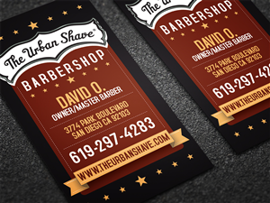 Business Card Design by diRtY.EMM for The Urban Shave | Design: #2894393