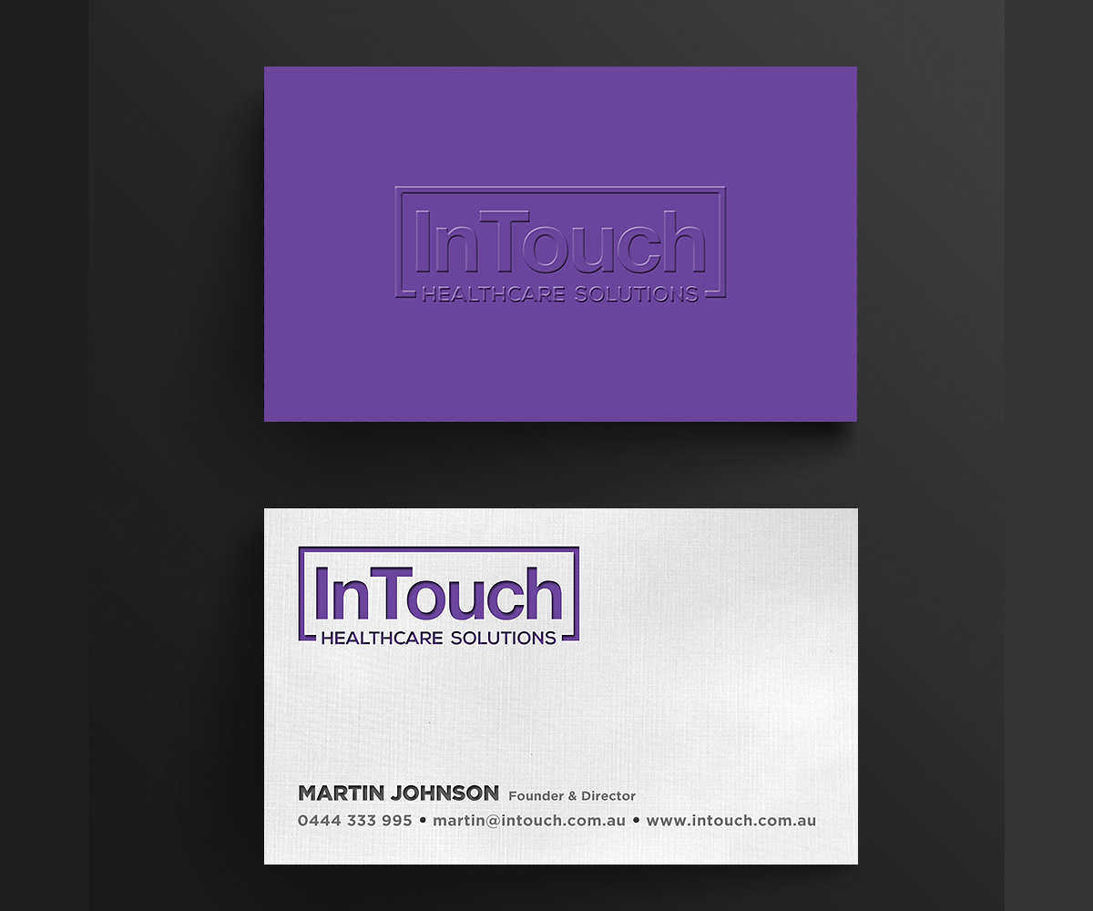 Business Card Design by Designers Hub for InTouch Healthcare Solutions | Design #19464605