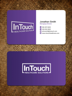 Diseño de Tarjeta de Presentación por Sandaruwan para InTouch Healthcare Solutions | Diseño #19478648