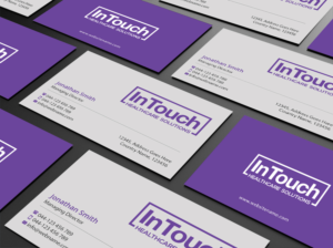Business Card Design by Creations Box 2015 for InTouch Healthcare Solutions | Design: #19470444