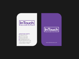 Business Card Design by Creations Box 2015 for InTouch Healthcare Solutions | Design: #19475969