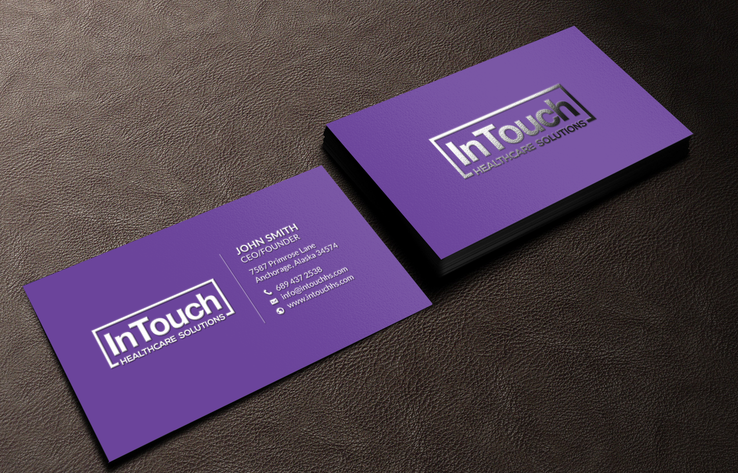 Business Card Design by chandrayaan.creative for InTouch Healthcare Solutions | Design #19474261