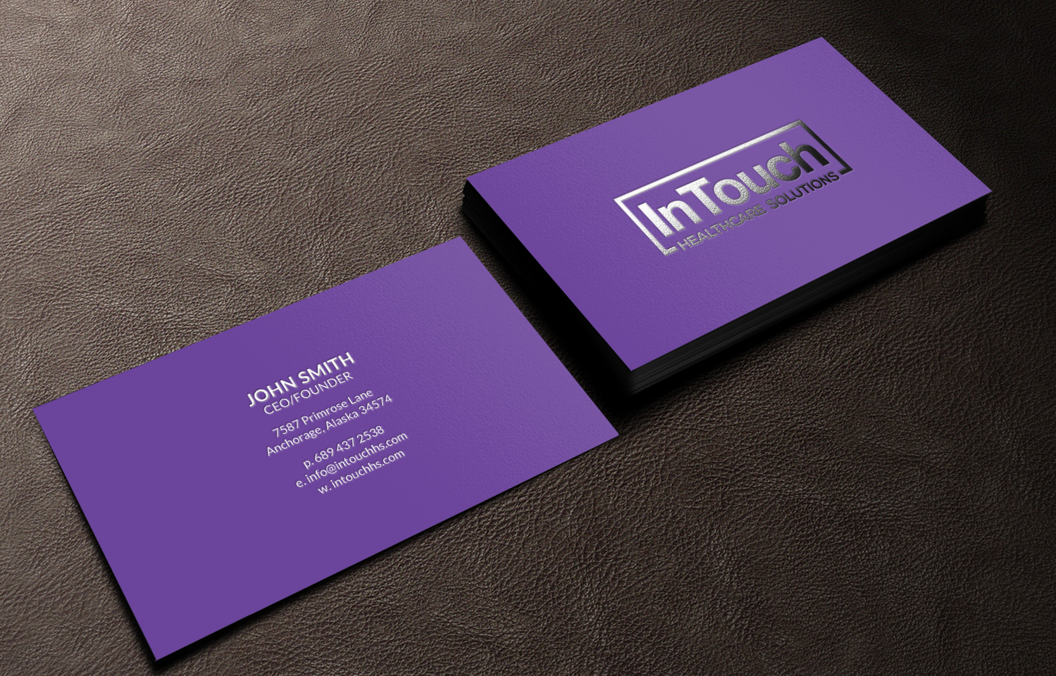 Business Card Design by chandrayaan.creative for InTouch Healthcare Solutions | Design #19474262