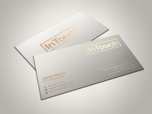 Design de Carte de Visite par chandrayaan.creative pour InTouch Healthcare Solutions | Design : #19474268