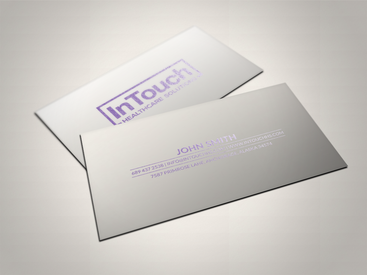 Business Card Design by chandrayaan.creative for InTouch Healthcare Solutions | Design #19477157