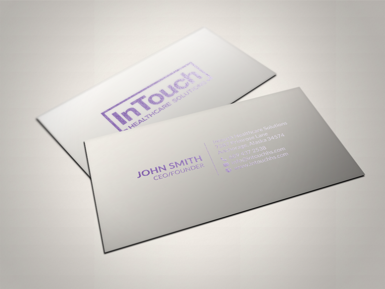 Visitenkarten-Design von chandrayaan.creative für InTouch Healthcare Solutions | Design #19477159