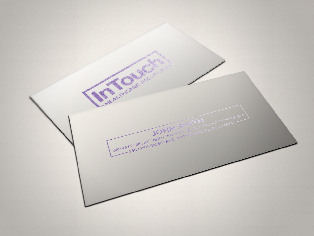 Visitenkarten-Design von chandrayaan.creative für InTouch Healthcare Solutions | Design #19477161