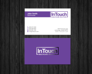 Design de Carte de Visite par chandrayaan.creative pour InTouch Healthcare Solutions | Design : #19493840