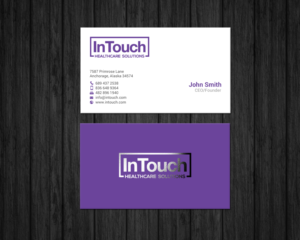 Design de Carte de Visite par chandrayaan.creative pour InTouch Healthcare Solutions | Design : #19493842
