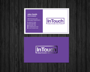 Design de Carte de Visite par chandrayaan.creative pour InTouch Healthcare Solutions | Design : #19493843