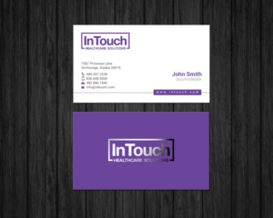 Design de Carte de Visite par chandrayaan.creative pour InTouch Healthcare Solutions | Design : #19493993