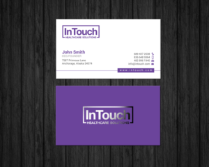 Business Card Design by chandrayaan.creative for InTouch Healthcare Solutions | Design: #19493994