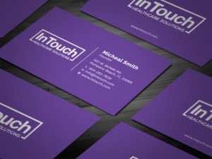 Design de Carte de Visite par Tripti Ranjan Gain pour InTouch Healthcare Solutions | Design : #19464015