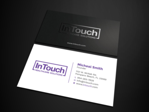 Design de Carte de Visite par Tripti Ranjan Gain pour InTouch Healthcare Solutions | Design : #19464016