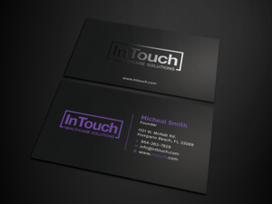 Design de Carte de Visite par Tripti Ranjan Gain pour InTouch Healthcare Solutions | Design : #19464024