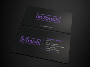 Design de Carte de Visite par Tripti Ranjan Gain pour InTouch Healthcare Solutions | Design : #19464025