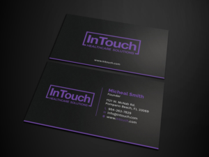 Design de Carte de Visite par Tripti Ranjan Gain pour InTouch Healthcare Solutions | Design : #19464027