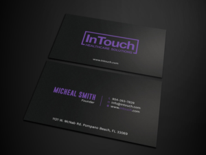 Design de Carte de Visite par Tripti Ranjan Gain pour InTouch Healthcare Solutions | Design : #19464032