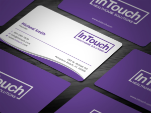 Design de Carte de Visite par Tripti Ranjan Gain pour InTouch Healthcare Solutions | Design : #19464040