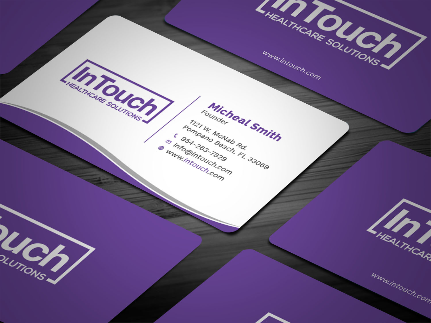 Visitenkarten-Design von Tripti Ranjan Gain für InTouch Healthcare Solutions | Design #19464041