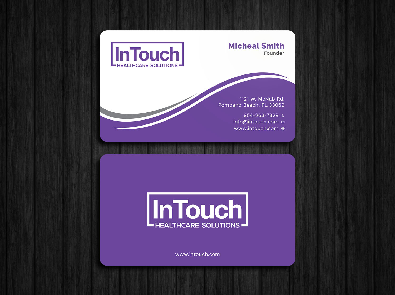Visitenkarten-Design von Tripti Ranjan Gain für InTouch Healthcare Solutions | Design #19464042