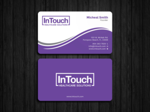 Design de Carte de Visite par Tripti Ranjan Gain pour InTouch Healthcare Solutions | Design : #19464042