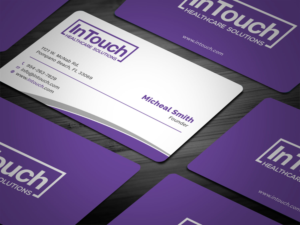 Design de Carte de Visite par Tripti Ranjan Gain pour InTouch Healthcare Solutions | Design : #19464047