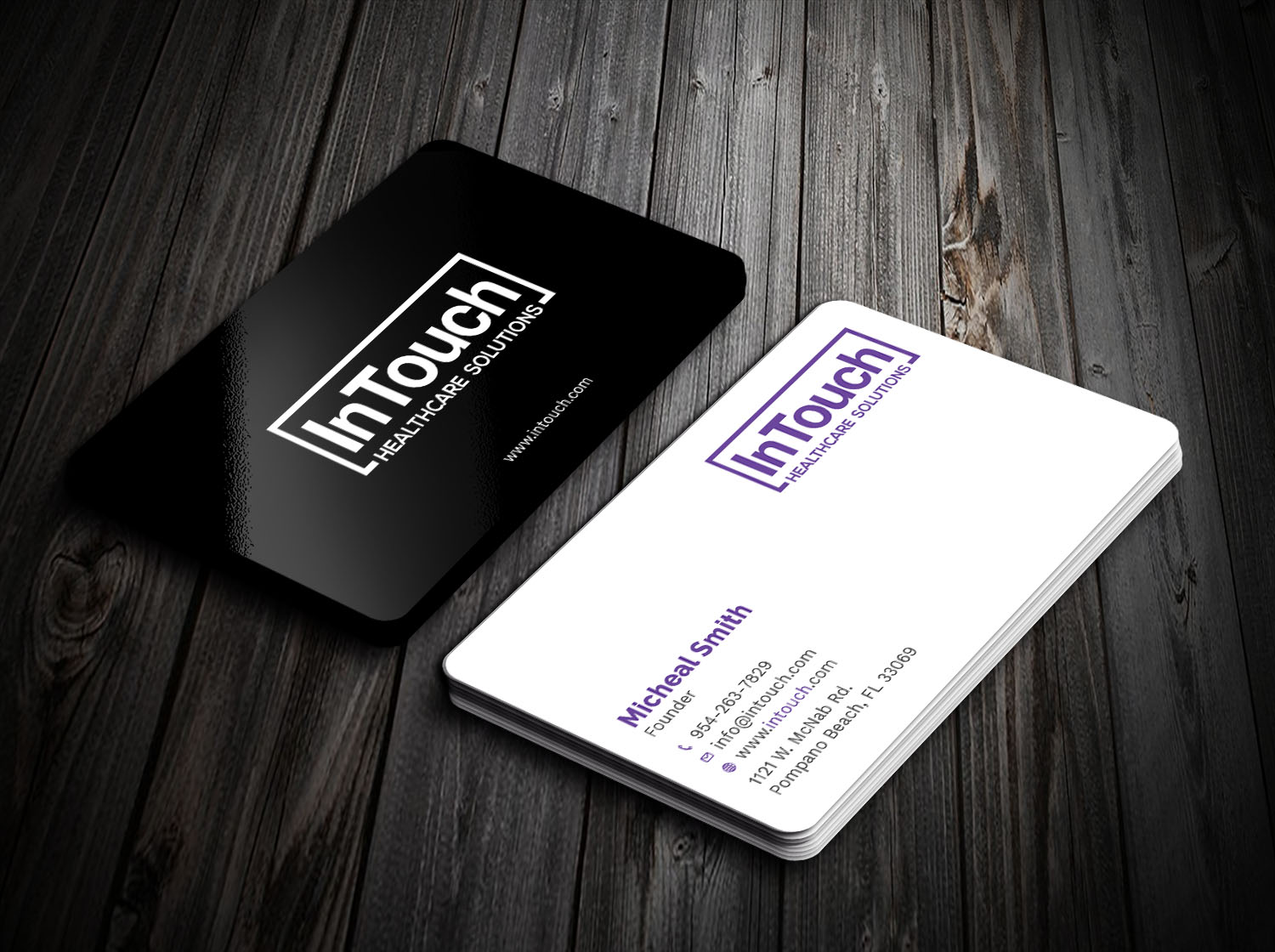 Visitenkarten-Design von Tripti Ranjan Gain für InTouch Healthcare Solutions | Design #19464057