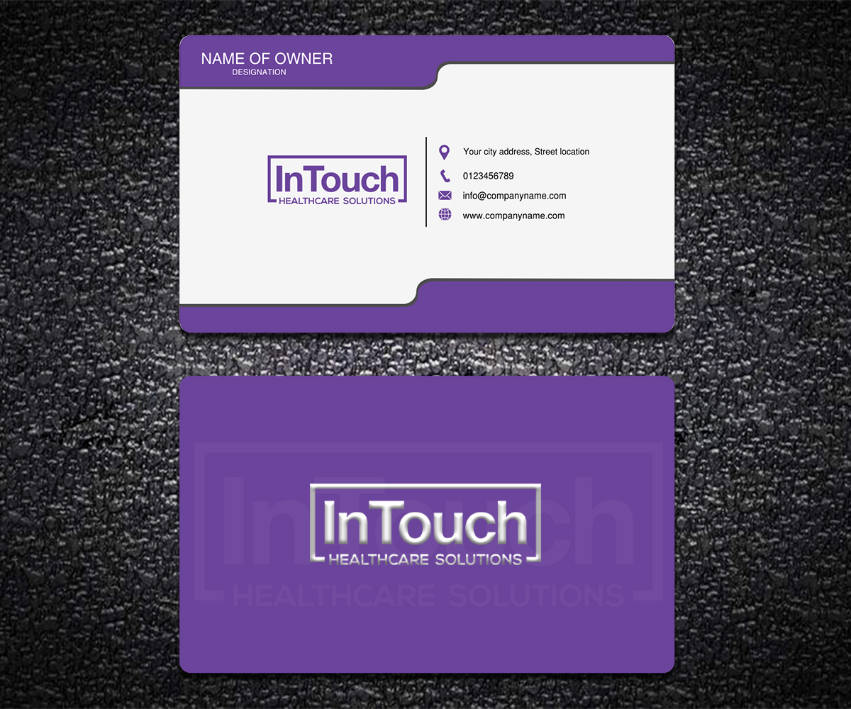 Business Card Design by Chanchal 2 for InTouch Healthcare Solutions | Design #19503259